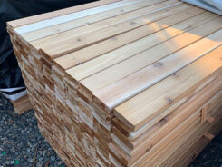 Cedar decking, 5/4 x 4