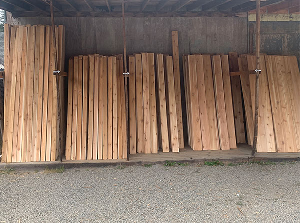 Dimensional lumber at Cedar Products